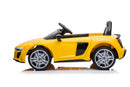 12v Audi R8 Spyder Kids Electric Rid On Car - White - Titan Toys