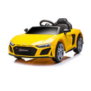 yellow kids audi r8 12 volt