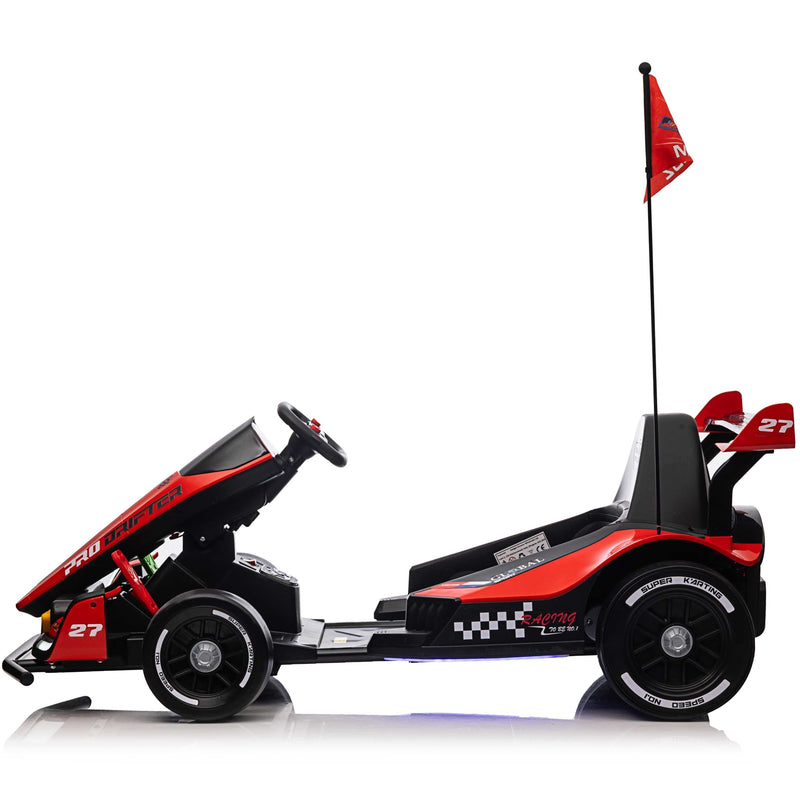 fast electric go kart for kids to drive 