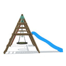 climbing frame with 8ft slide and climbing wall