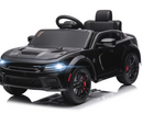 black dodge srt kids electric ride on car