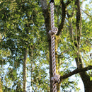 Go Wild 3 in 1 Round Nest Wooden Swing Set With Knotted Rope & Ladder - Titan Toys