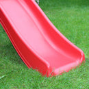 Go Wild Wooden Double Swing Set With Climbing Wall & 6ft Slide - Titan Toys
