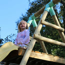 slide with walkway platform