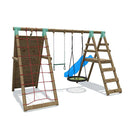 large climbing frame with 8ft slide
