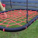 childrens red nest swing