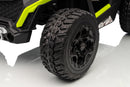 large dune buggy style ride on jeep with rubber wheels and parent remote