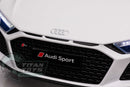 12v Audi R8 Spyder Kids Electric Rid On Car - White - Titan Toys