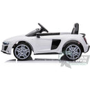 12v Audi R8 Spyder Kids Electric Rid On Car - White - Titan Toys