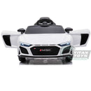12v Audi R8 Spyder Kids Electric Rid On Car - White - Titan Toys
