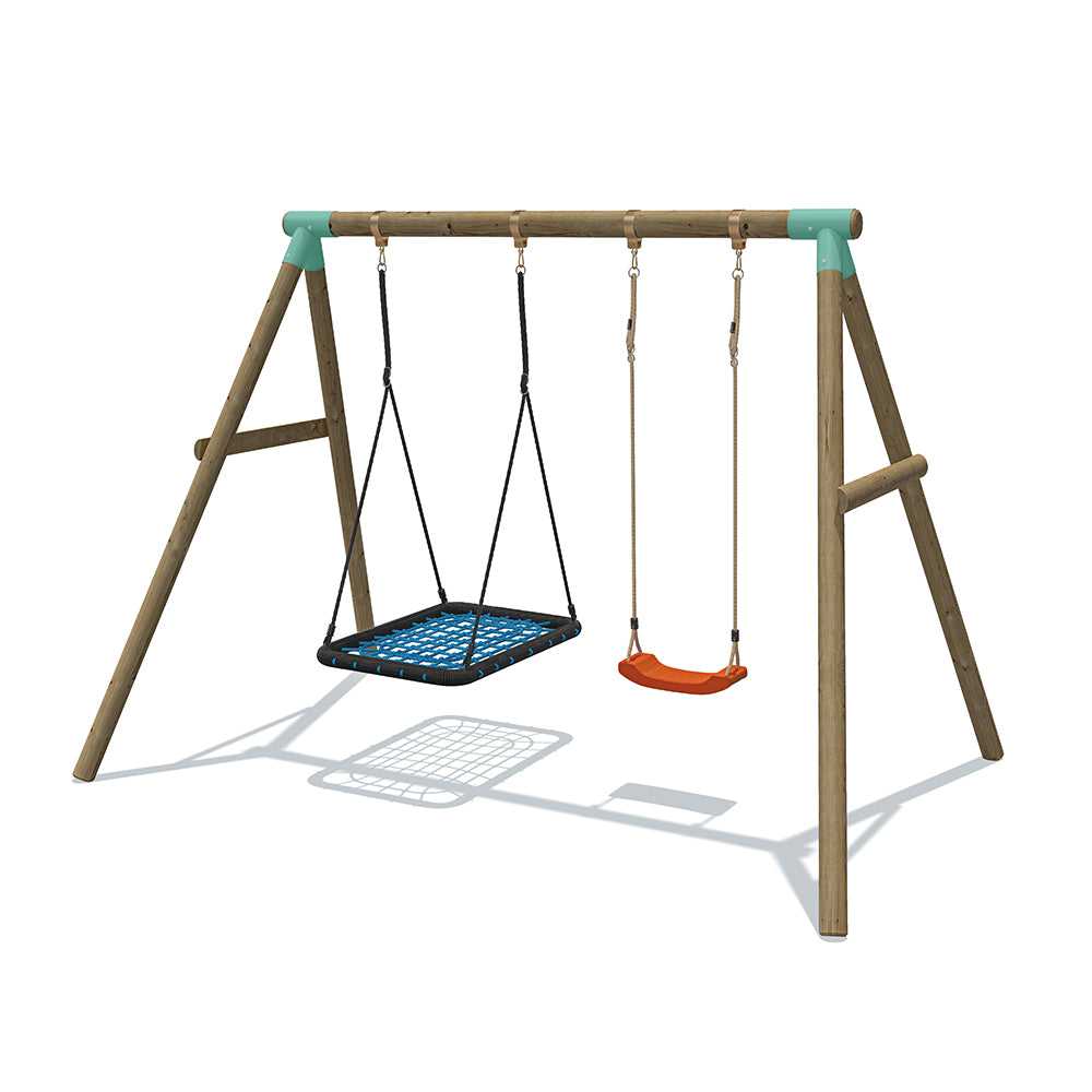 Buy Go Wild Rectangle Nest Swing Set Titan Toys