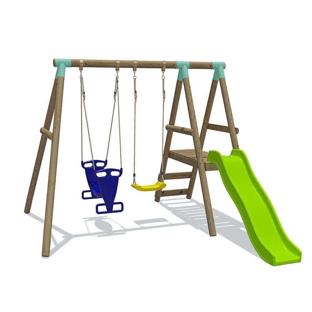 And Slide Wooden Swing Sets On Sale Buy Go Wild Wooden Swing Set
