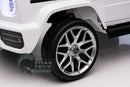 Licensed 12v Mercedes G63 G Wagon Kids Ride On Jeep - White - Titan Toys