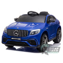 Licensed 12v Mercedes GLC 63s AMG 4WD Kids Ride On Jeep - Blue - Titan Toys