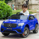 Licensed 12v Mercedes GLC 63s AMG 4WD Kids Ride On Jeep - Blue - Titan Toys