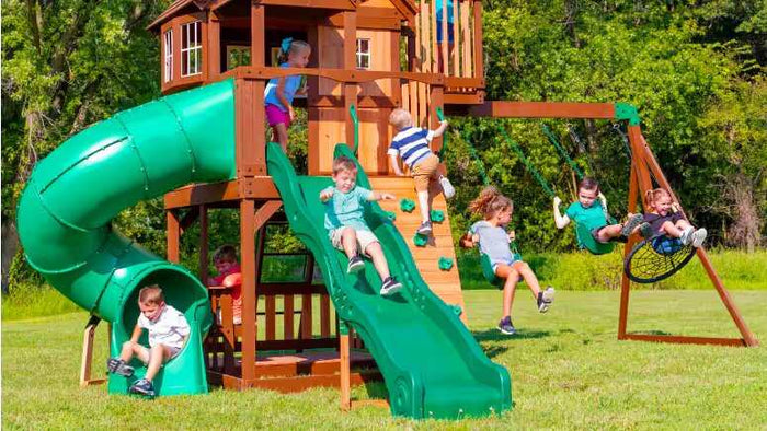 Best wooden swing set online