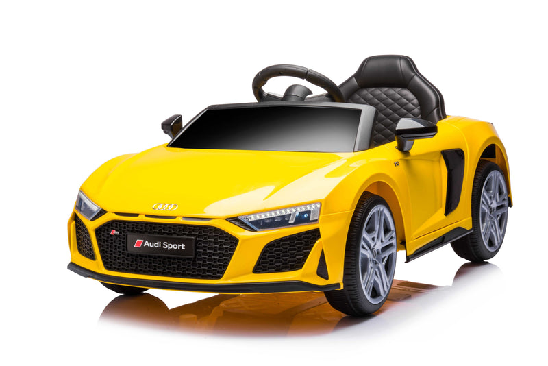 12v Audi R8 Spyder Kids Electric Rid On Car - White - Titan Toys 