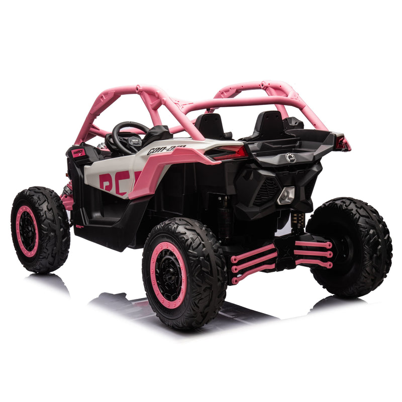 pink large can am maverick 24v ride on eep 