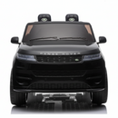 24v battery powered Black Range Rover on a white background for kids to drive .