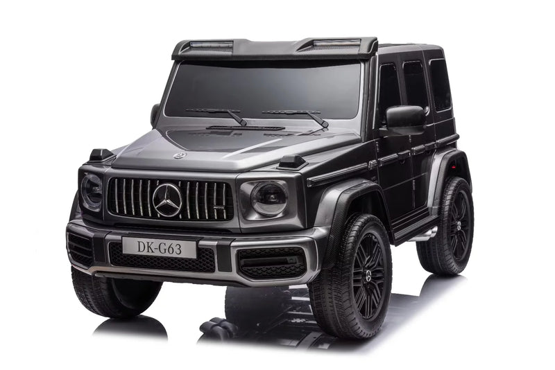 painted metallic grey kids 24 volt ride on g wagon 