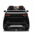a black new 2025 range rover sport for kids to drive. comes with parent remote control 