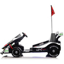 white drift kart 24v for kids to drive