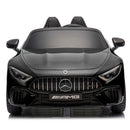kids ride on electric 24v Black Mercedes-AMG car on a white background