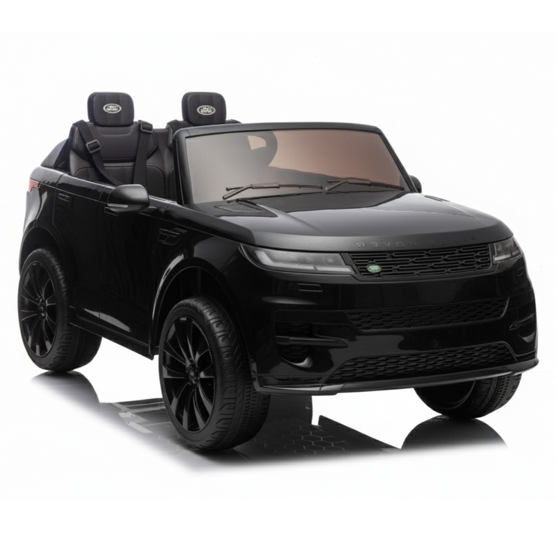range rover sport 24v kids ride on Black toy car with parental control on a white background