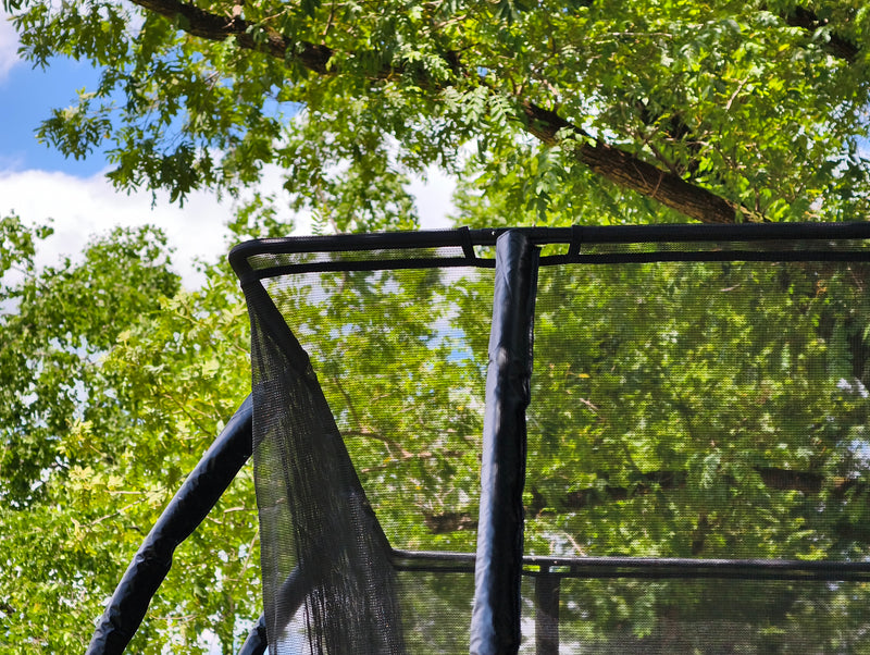 a large rectangular trampoline 