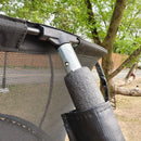 cheap trampoline with safety net and ladder 