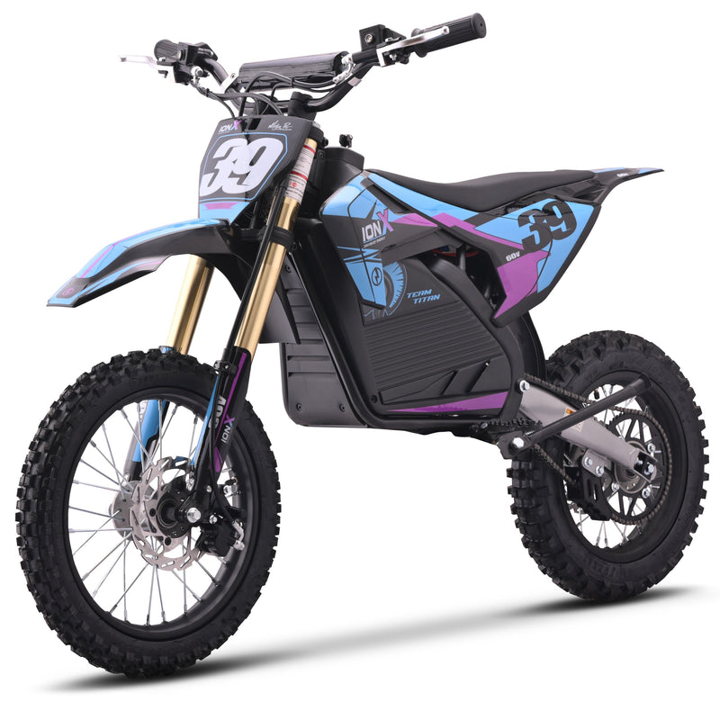 Ion X 2000w 60v Lithium Brushless Electric Dirt Bike  14/12