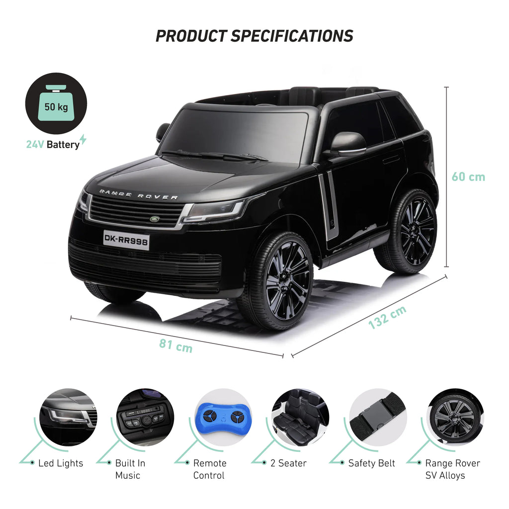 Range Rover Kinds Licensed 24v Range Rover Vogue Kids Electric Ride On Jeep - Shop Now