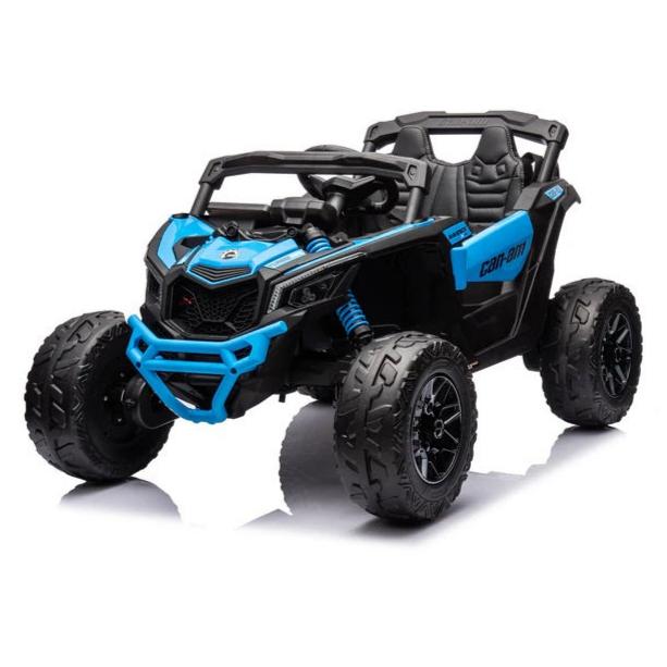 kids blue can am ride on jeep 24 volt 