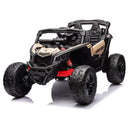 24 volt kids ride on buggy with leather seat 