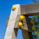 Play tower with slide and swings