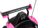 pink and black pro drifter go kart with parent remote control and 24v battery 