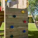 a large gym climbing frame 