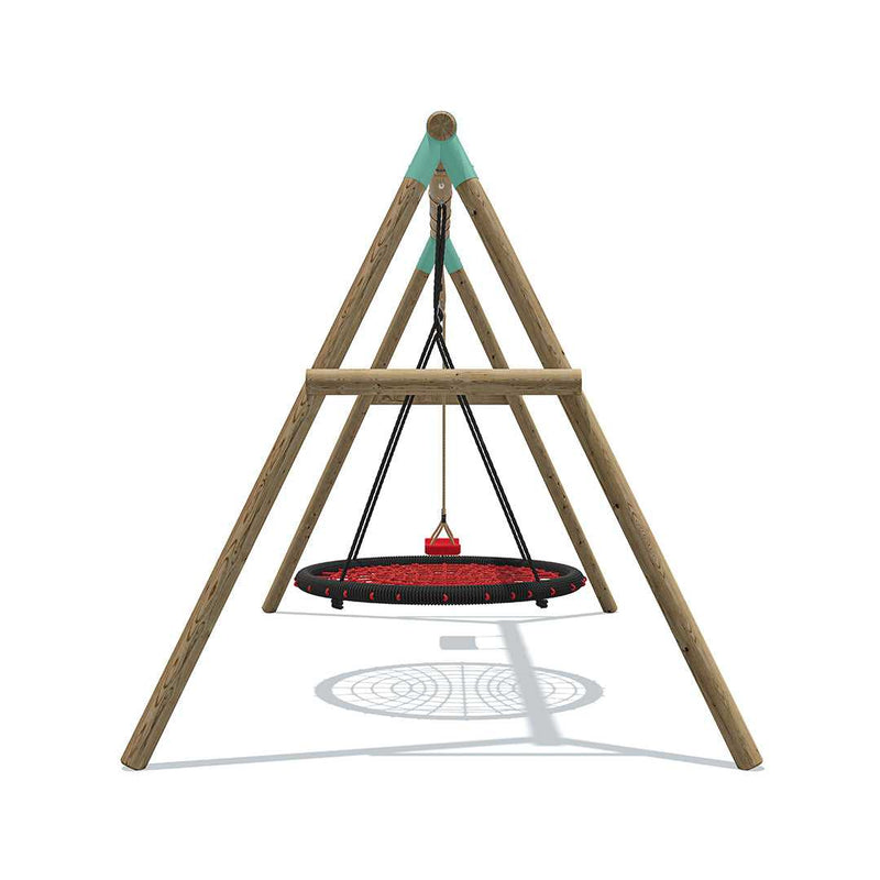 Go Wild 120cm Round Nest with Swing Seat - Titan Toys 