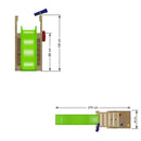 Go Wild Kids 6ft Freestanding Climb & Slide With Platform & Telescope - Titan Toys 