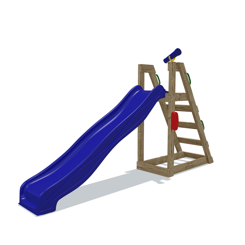 stand alone kids slide with 8ft blue garden slide 