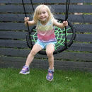 Go Wild Wooden Climber & 65cm Nest Swing Set - Titan Toys 