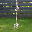 Go Wild Wooden Rectangle Nest Swing, Knotted Rope & Slide Set - Titan Toys 