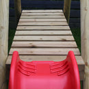 Go Wild Wooden Swing & Slide Set Plus 120cm Round Nest - Titan Toys 