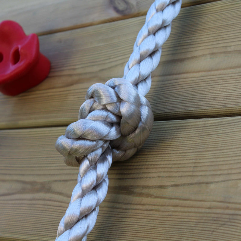 knotted climbing rope 