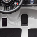 a kids porsche with brake pedal and accelerator 