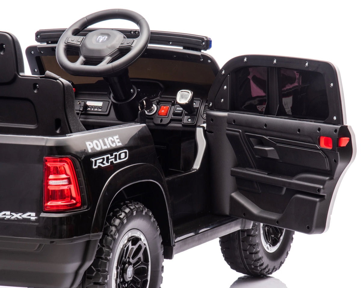 24v Dodge Ram Police Jeep Licensed Official Ride On 4x4