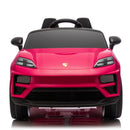 a pink 24v porsche macan turbo jeep with leather seats 