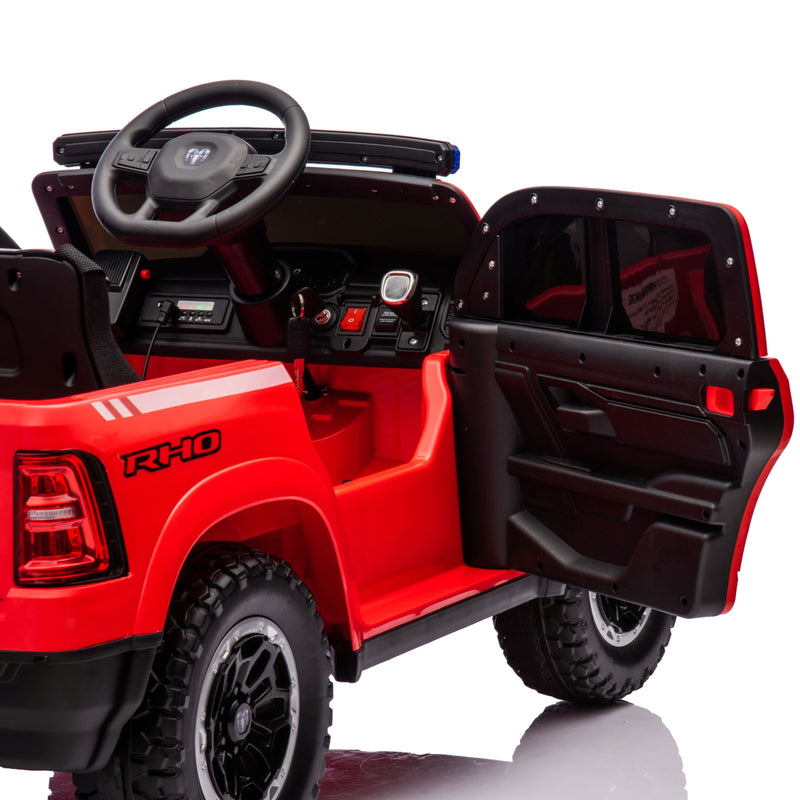 red dodge ram kids fire engine truck 24v 