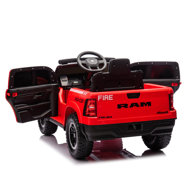 a large dodge ram licensed fire truck for kids 