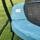 a large oval trampoline 